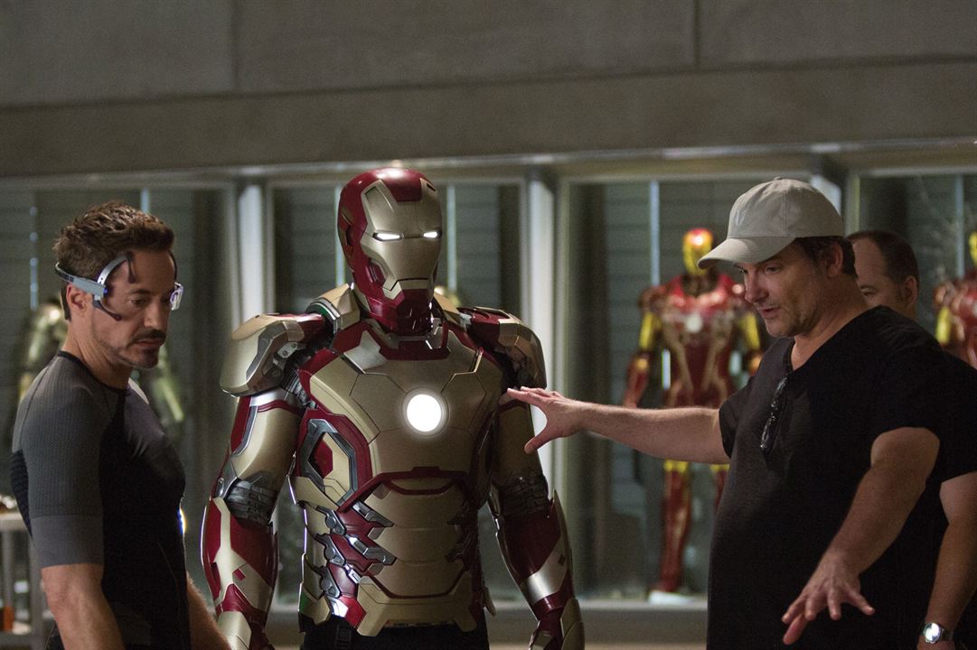 Iron Man 3 : Foto Shane Black, Robert Downey Jr.
