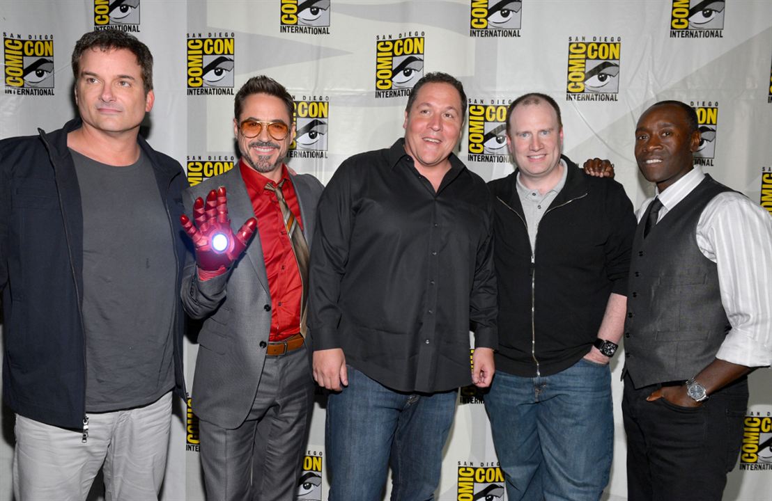 Iron Man 3 : Couverture magazine Shane Black, Robert Downey Jr., Don Cheadle, Jon Favreau, Kevin Feige