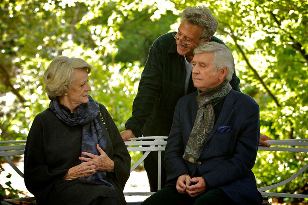 El cuarteto : Foto Tom Courtenay, Dustin Hoffman, Maggie Smith