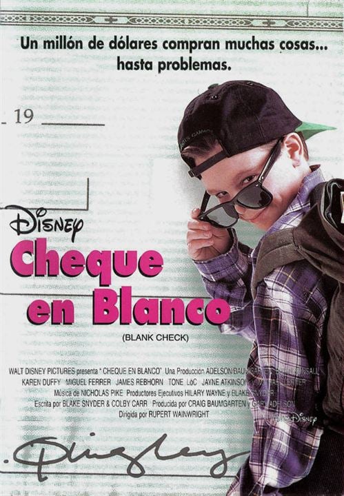 Cheque en blanco : Cartel