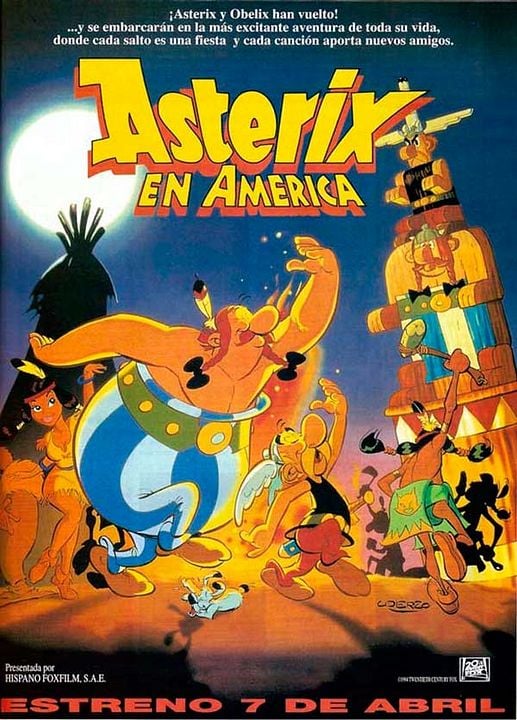 Astérix en América : Cartel