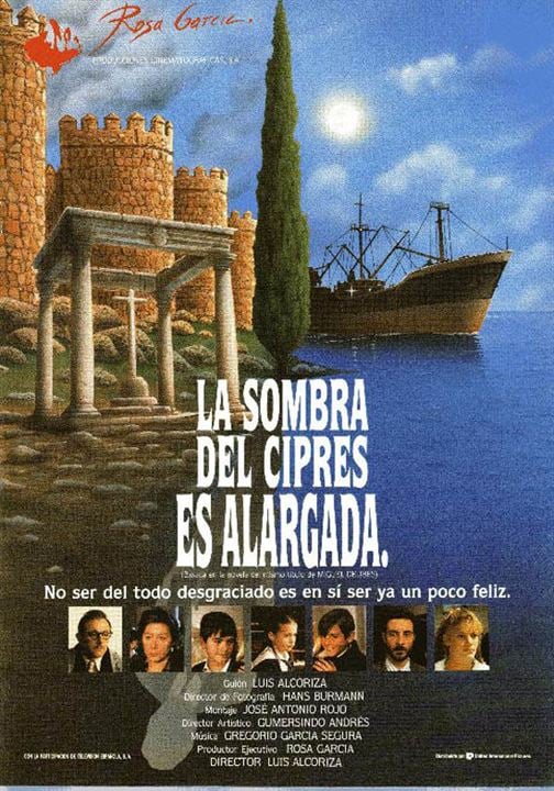 La sombra del ciprés es alargada : Cartel