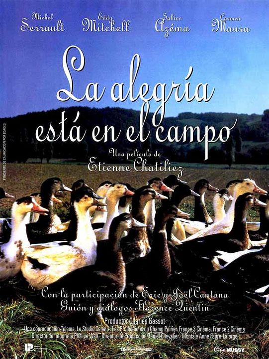 La alegría está en el campo : Cartel