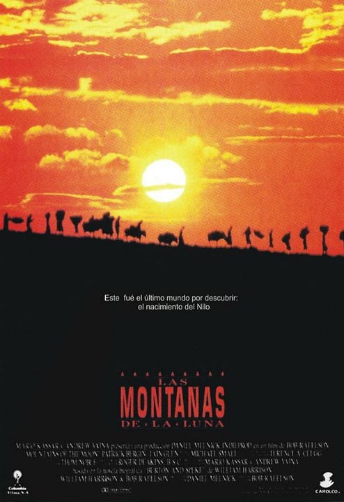 Las montañas de la luna : Cartel