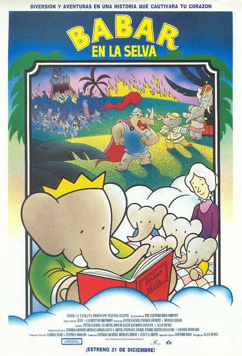 Babar en la selva : Cartel
