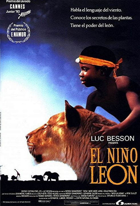 El niño león : Cartel