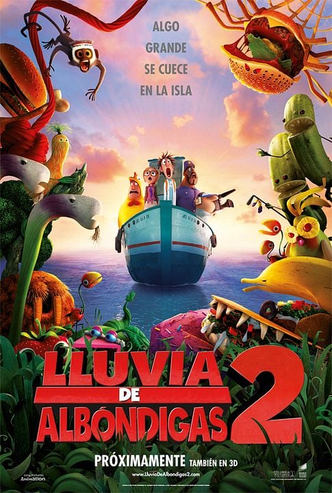 Lluvia de albóndigas 2 : Cartel