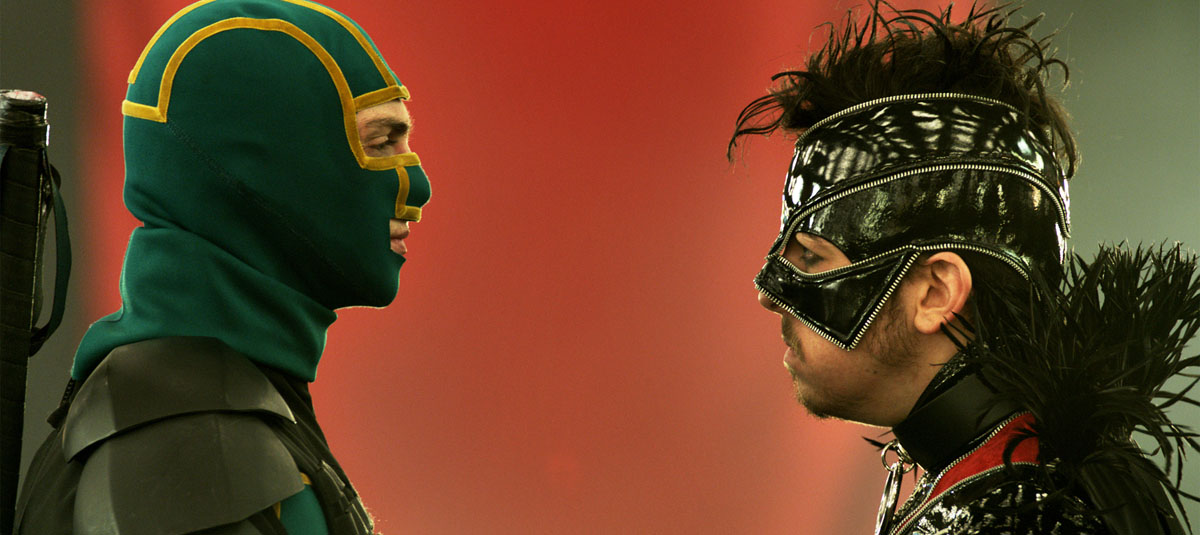 Kick-Ass 2. Con un par : Foto Christopher Mintz-Plasse, Aaron Taylor-Johnson