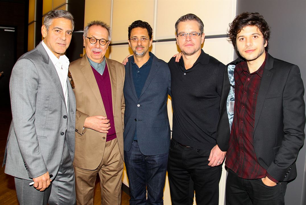 Monuments Men : Couverture magazine Matt Damon, George Clooney, Grant Heslov, Dimitri Leonidas