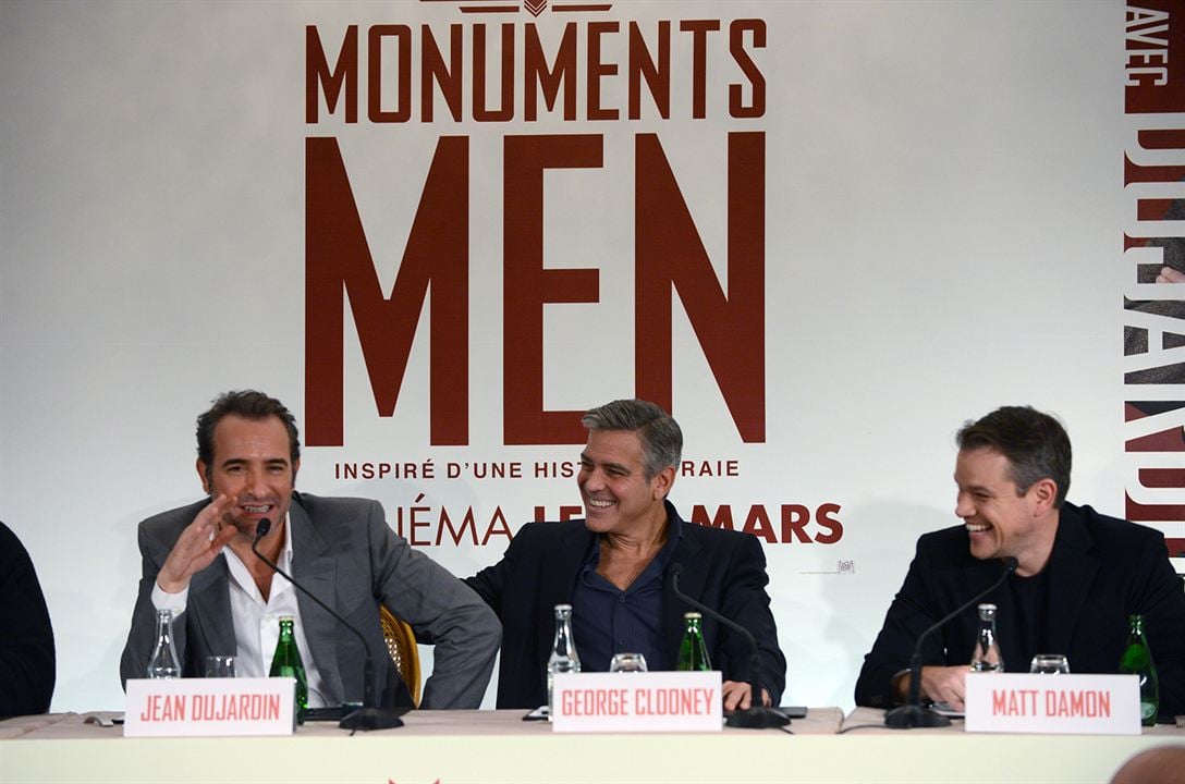 Monuments Men : Couverture magazine George Clooney, Matt Damon, Jean Dujardin