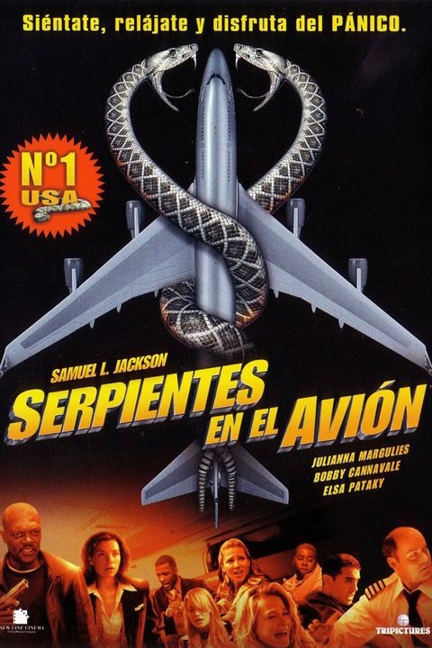 Serpientes en el avión : Cartel