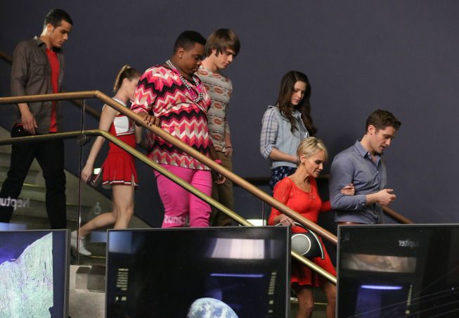Glee : Foto Melissa Benoist, Kristin Chenoweth, Blake Jenner, Becca Tobin, Jacob Artist, Alex Newell, Matthew Morrison