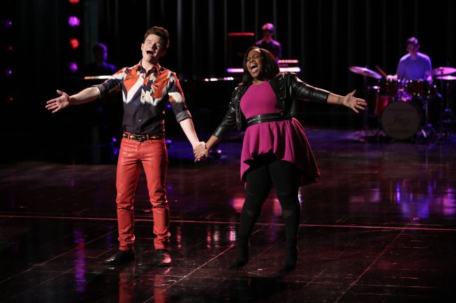 Glee : Foto Amber Riley, Chris Colfer