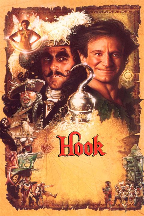 Hook (El capitán Garfio) : Cartel