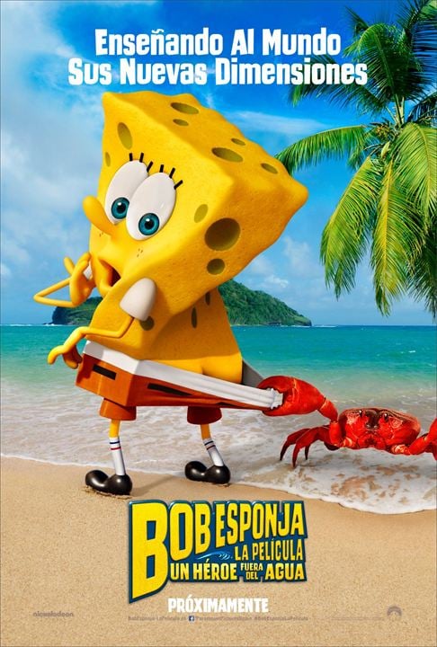 Bob Esponja: Un héroe fuera del agua : Cartel