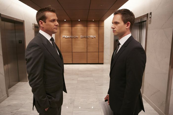 Suits: la clave del éxito : Foto Patrick J. Adams, Gabriel Macht