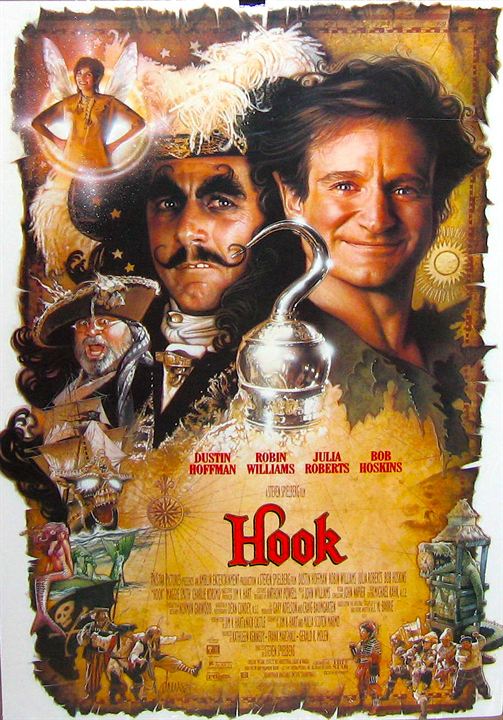 Hook (El capitán Garfio) : Cartel