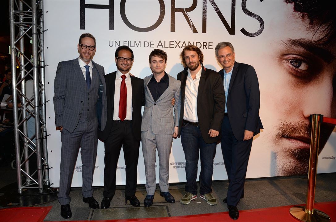 Horns : Couverture magazine Daniel Radcliffe, Victor Hadida, Riza Aziz, Alexandre Aja, Joey McFarland