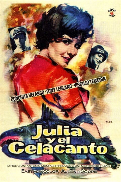 Julia y el celacanto : Cartel