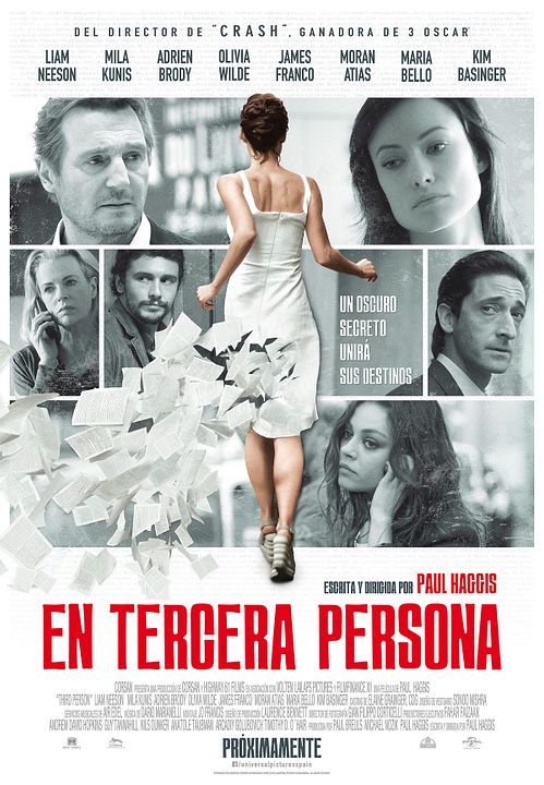 En tercera persona : Cartel