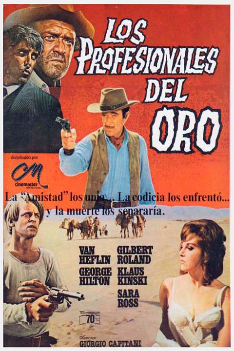 Los profesionales del oro : Cartel