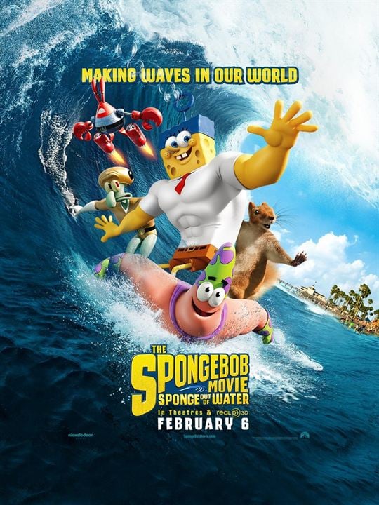 Bob Esponja: Un héroe fuera del agua : Cartel