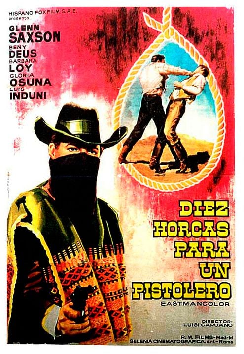 Diez horcas para un pistolero : Cartel