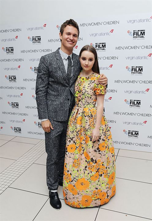 Hombres, mujeres & niños : Couverture magazine Ansel Elgort, Kaitlyn Dever