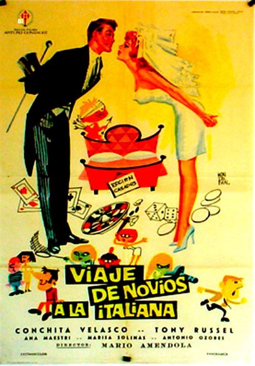 Viaje de novios a la italiana : Cartel