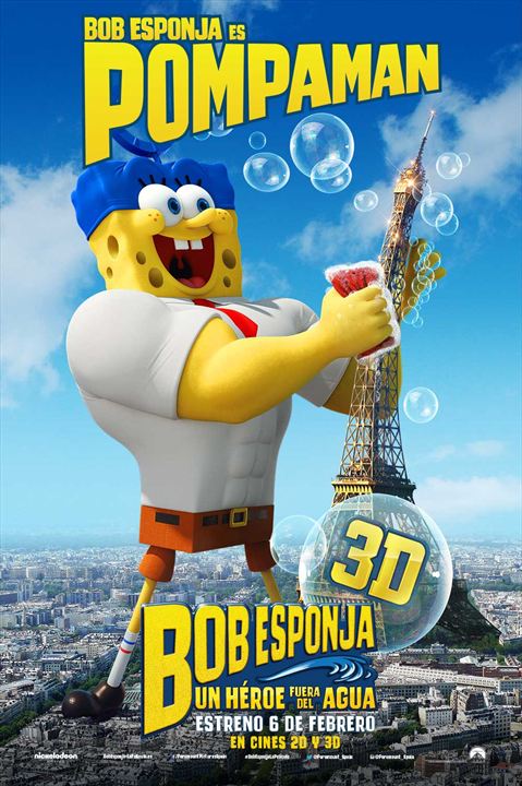 Bob Esponja: Un héroe fuera del agua : Cartel