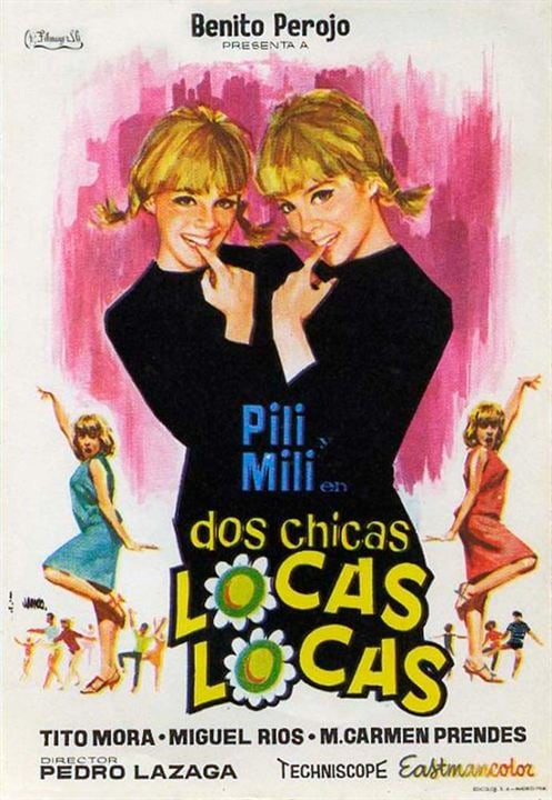 Dos chicas locas, locas : Cartel