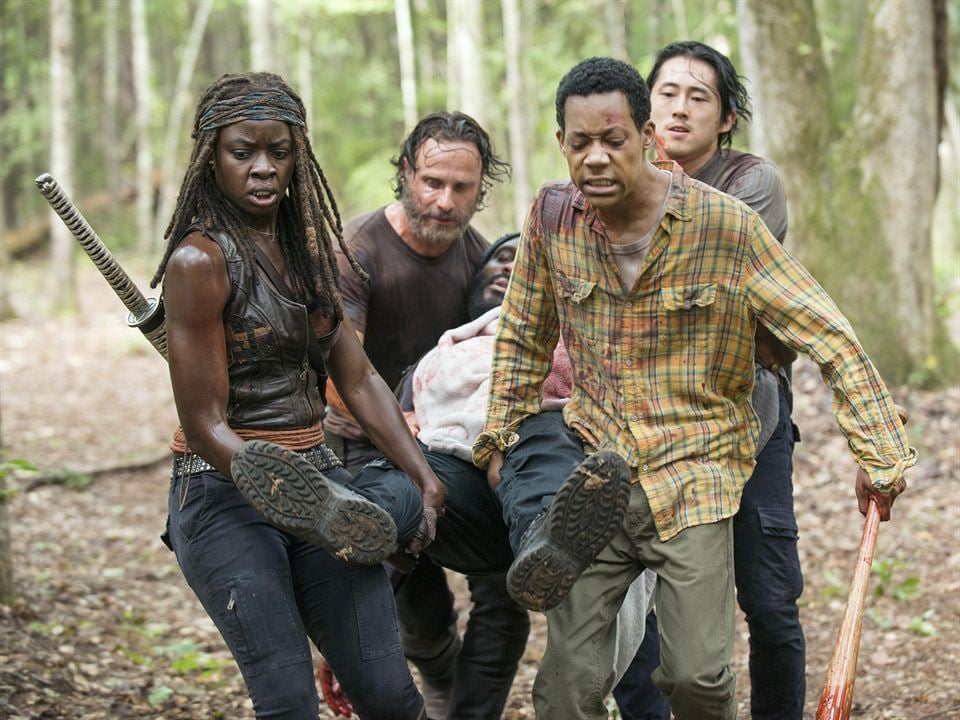 The Walking Dead : Foto Tyler James Williams, Danai Gurira, Steven Yeun, Andrew Lincoln, Chad L. Coleman