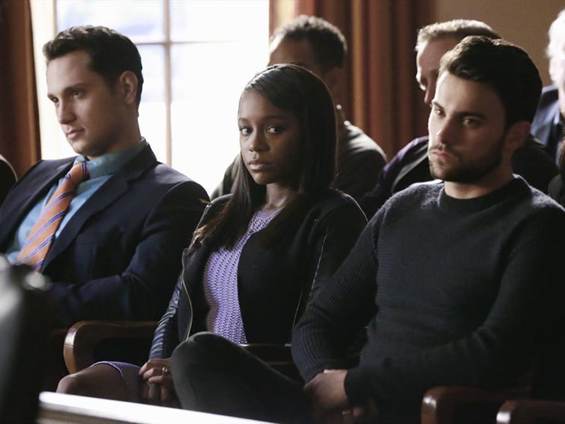 Cómo defender a un asesino : Foto Jack Falahee, Matt McGorry, Aja Naomi King