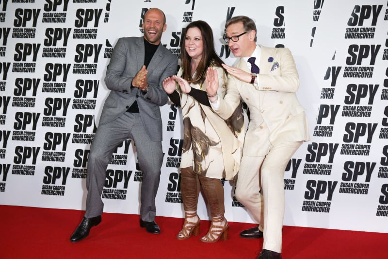Espías : Couverture magazine Jason Statham, Melissa McCarthy, Paul Feig