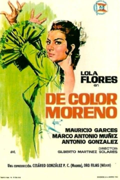 De color moreno : Cartel