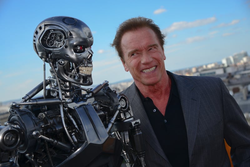 Terminator: Génesis : Couverture magazine Arnold Schwarzenegger