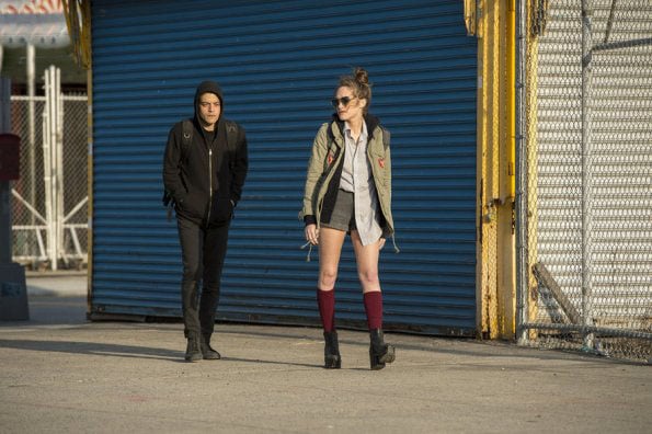 Mr. Robot : Foto Rami Malek, Carly Chaikin