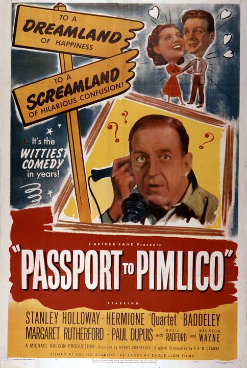 Pasaporte para Pimlico : Cartel