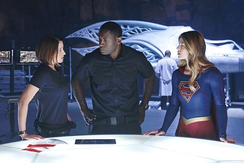 Supergirl : Foto Melissa Benoist, David Harewood, Chyler Leigh