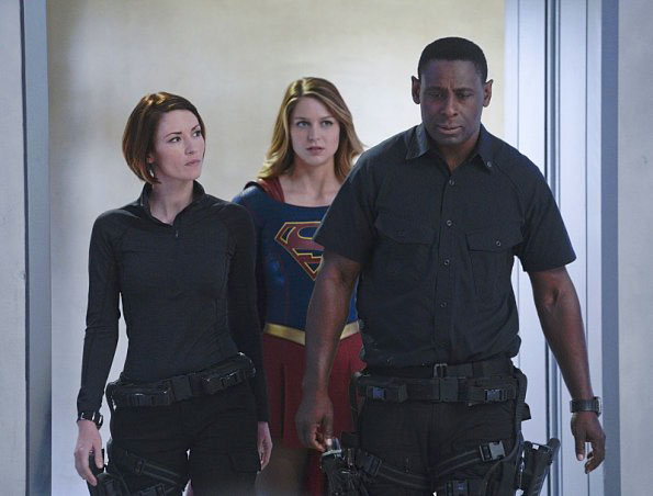 Supergirl : Foto Chyler Leigh, David Harewood, Melissa Benoist