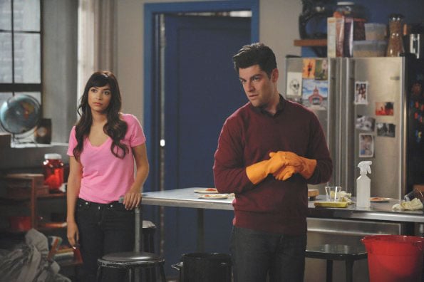 New Girl : Foto Max Greenfield, Hannah Simone