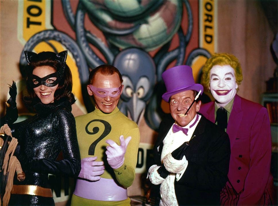 Batman : Foto Frank Gorshin, Burgess Meredith, Cesar Romero, Lee Meriwether