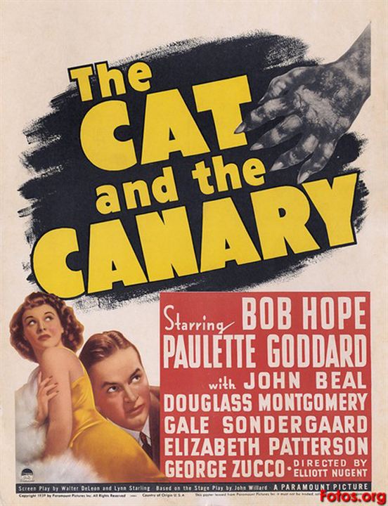 El gato y el canario : Cartel