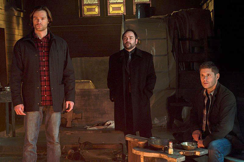 Sobrenatural : Foto Mark Sheppard, Jared Padalecki, Jensen Ackles
