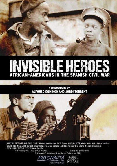 Héroes invisibles. Afroamericanos en la guerra de España : Cartel