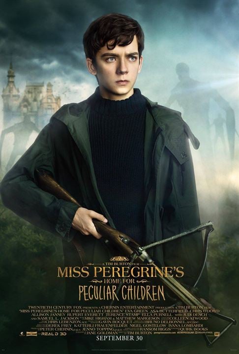 El hogar de Miss Peregrine para niños peculiares : Cartel