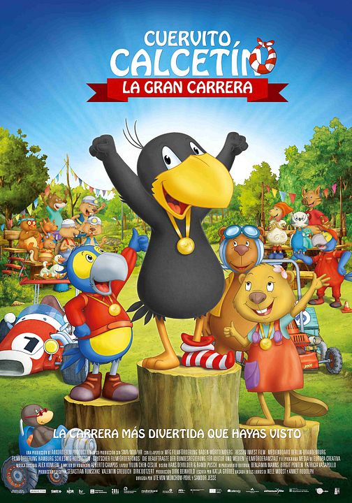 Cuervito calcetín: La gran carrera : Cartel