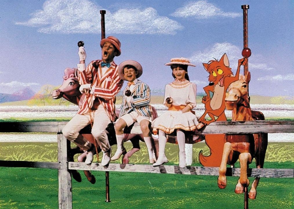 Mary Poppins : Foto Dick Van Dyke, Karen Dotrice, Matthew Garber