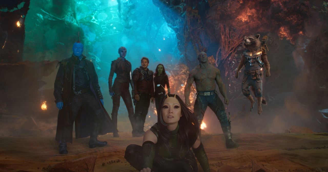 Guardianes de la galaxia vol. 2 : Foto Dave Bautista, Pom Klementieff, Karen Gillan, Zoe Saldana, Michael Rooker, Chris Pratt