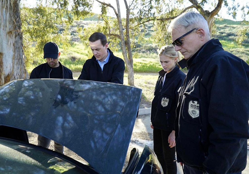 NAVY: Investigación criminal : Foto Emily Wickersham, Sean Murray, Mark Harmon